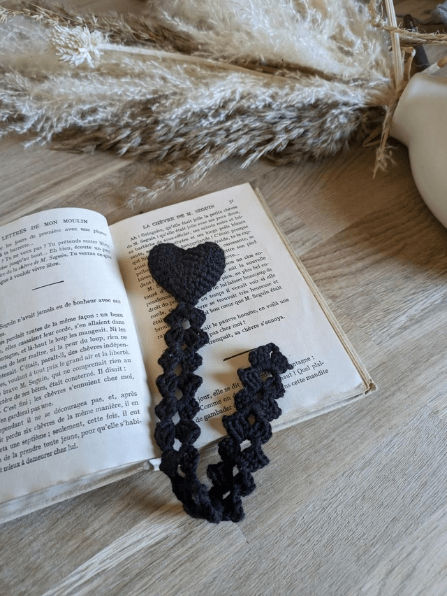 Marque-pages coeur 