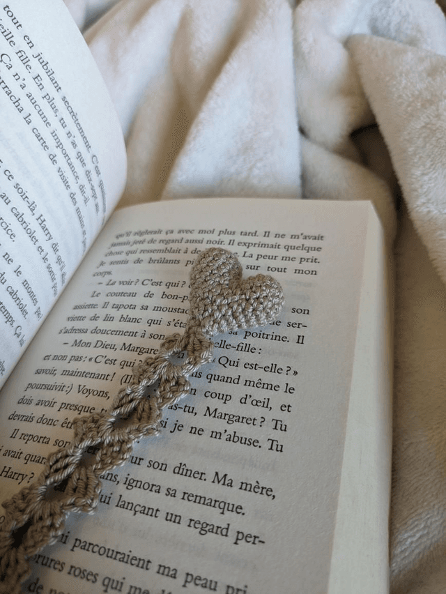 Marque-pages coeur 